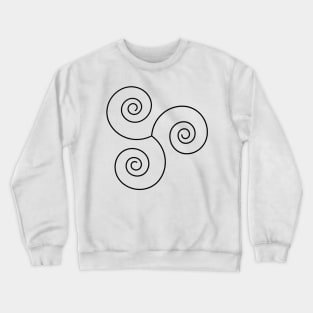 three spiral pagan Crewneck Sweatshirt